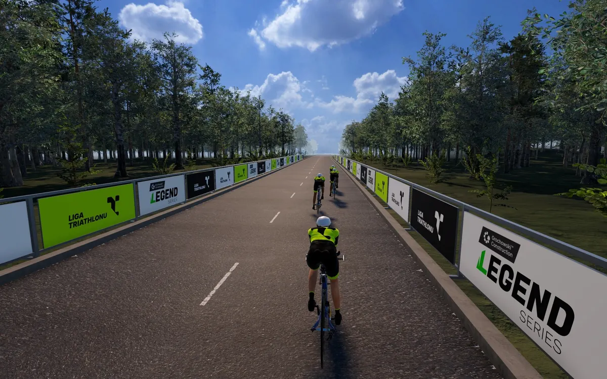 Triathlon w Zimnej Wodzie w Liga Ride: widok z siodełka