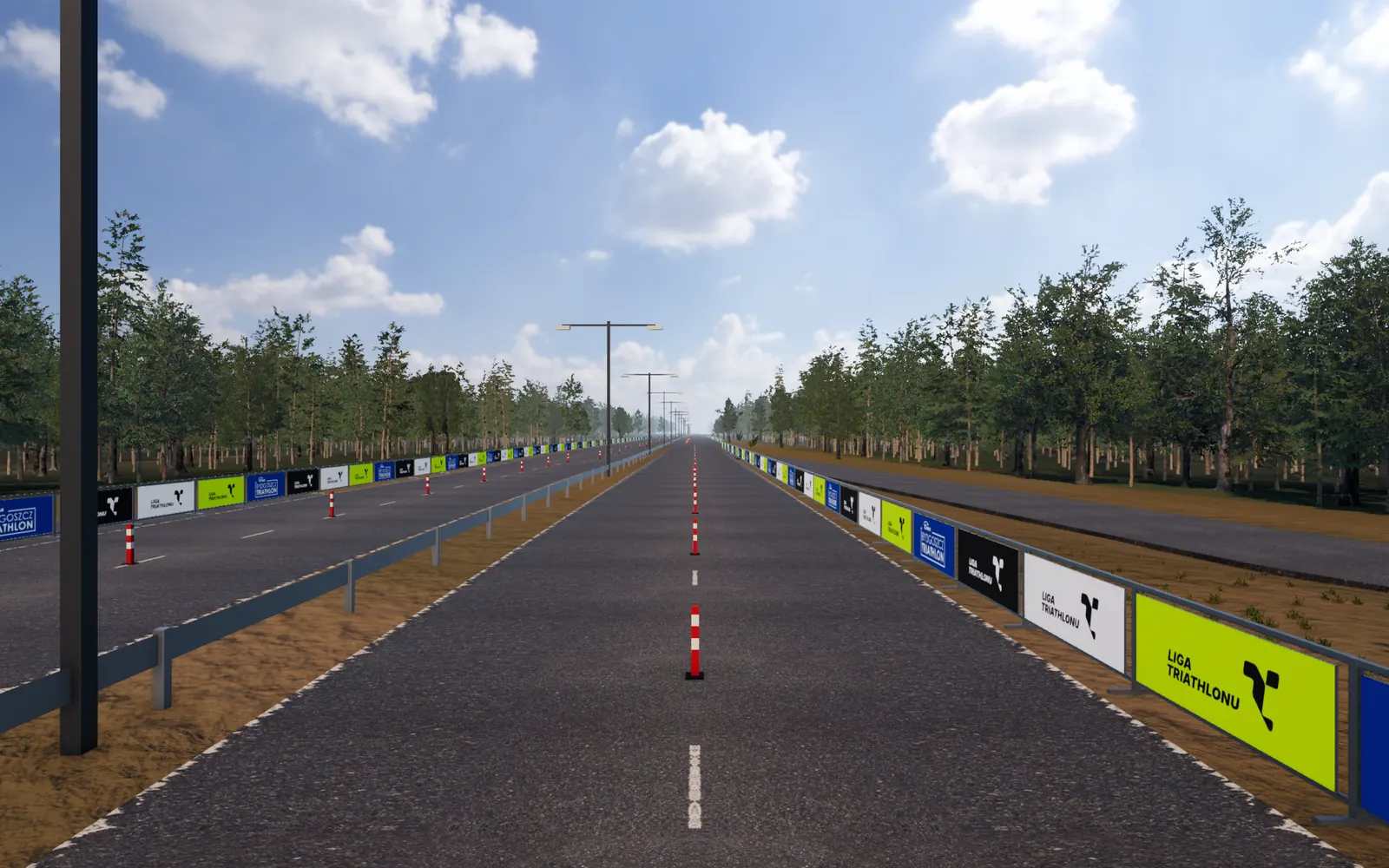 Bandy Enea Bydgoszcz Triathlon przy trasie w Liga Ride